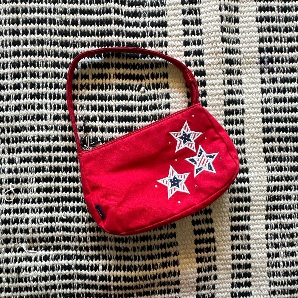Gap Girls Red & Blue Star print Purse Y2K